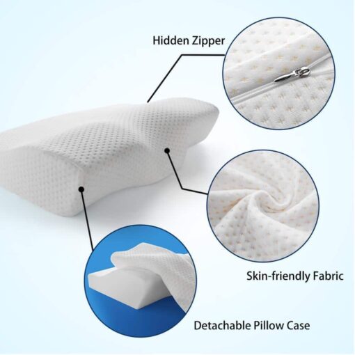 2 memory foam bedding pillow neck protection slow rebound memory foam butterfly shaped pillow health cervical neck 1024x1024@2x.jpg