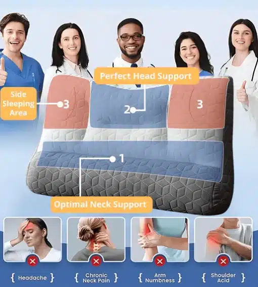 VeraLabs™ Orthopedic Neck Traction Pillow 4